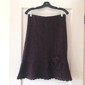 Nanette Lepore | Flower Knit Sweater Skirt